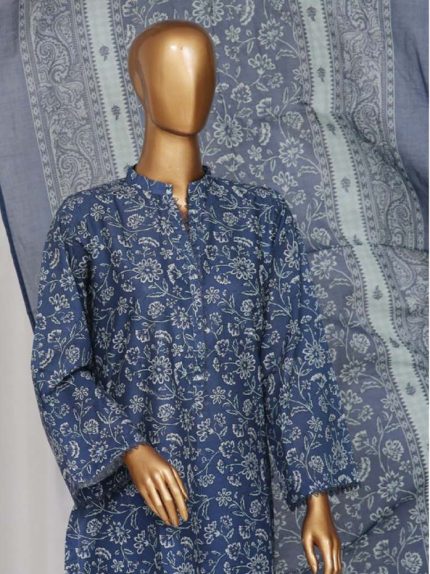 kkhan SM-52 3 Piece Printed Stitched Suit